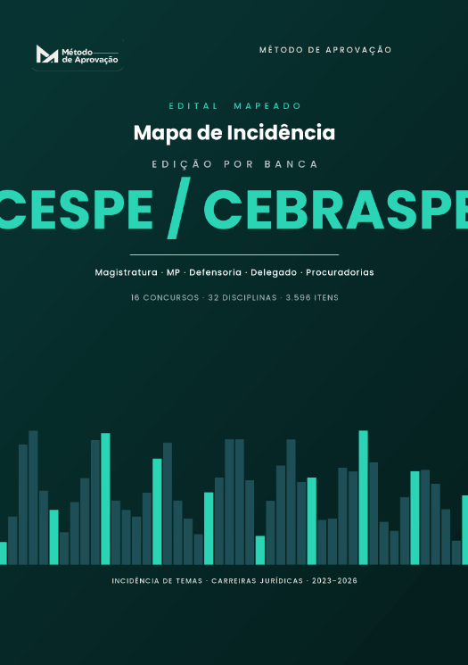 Capa — Mapa de Incidência: Cespe/Cebraspe