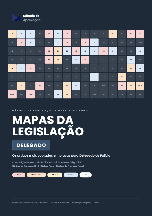 Capa — Mapas da Legislação: Delegado